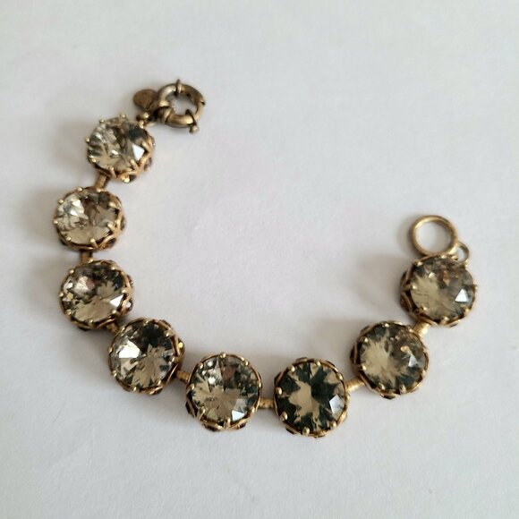 J. Crew  large rhinestones  bracelet. - Picture 1 of 8